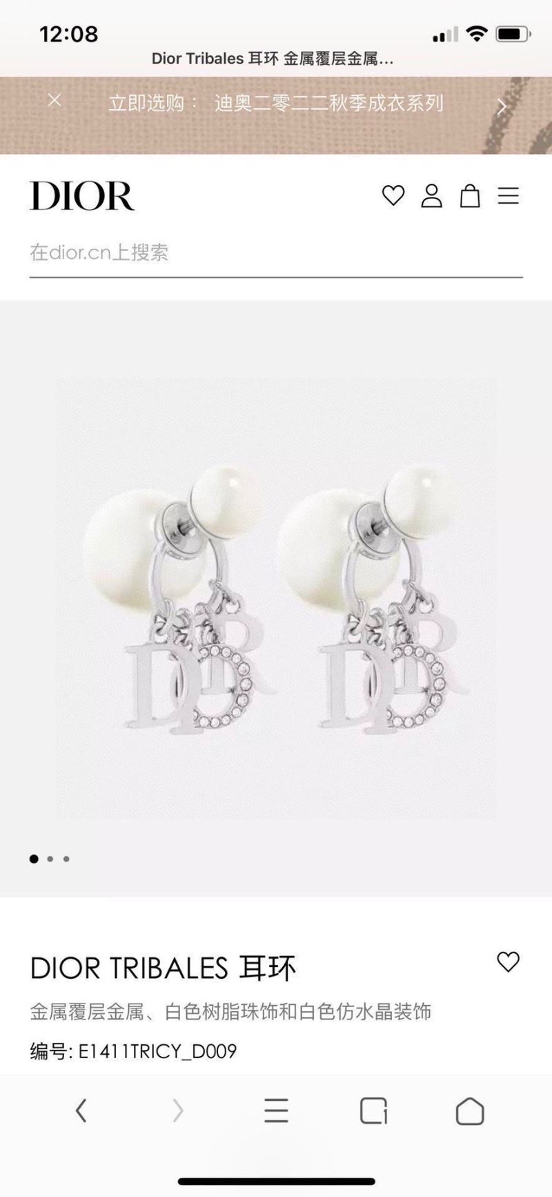 Christian Dior Earrings